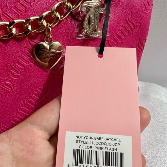 🔹️Juicy Couture 🔹️Not Your Babe Satchel Crossbody Hand Bag NWT - Picture 4 of 5